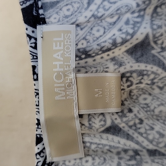 Michael Kors Navy White Womens Top - Picture 5 of 5